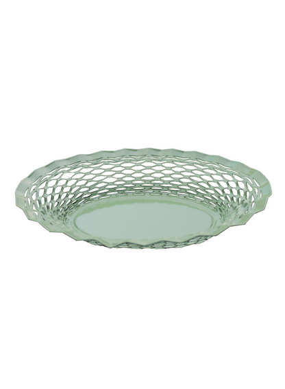 Metal Food Basket: Pastel green