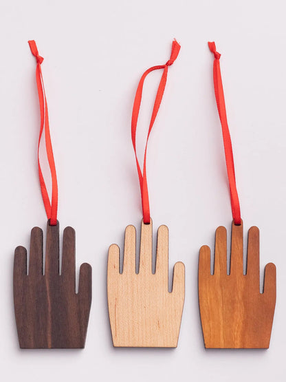 Wooden Hand Ornament