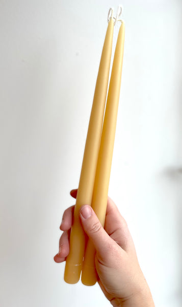 Long Beeswax Tapers