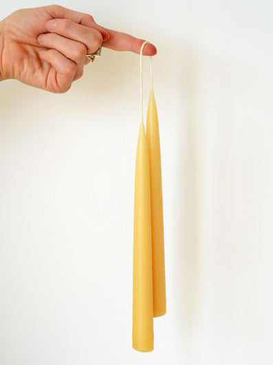 Beeswax Tapers - 9&quot;