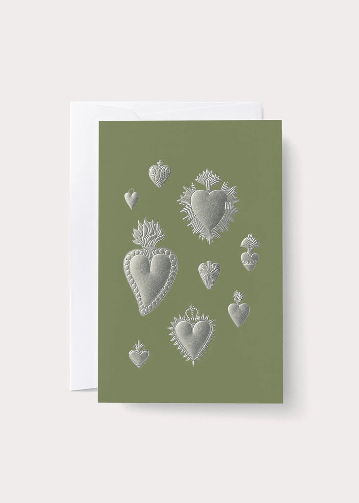 Heart Milagros Card - Tin