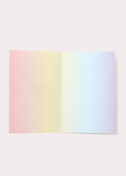 White Rainbow Card