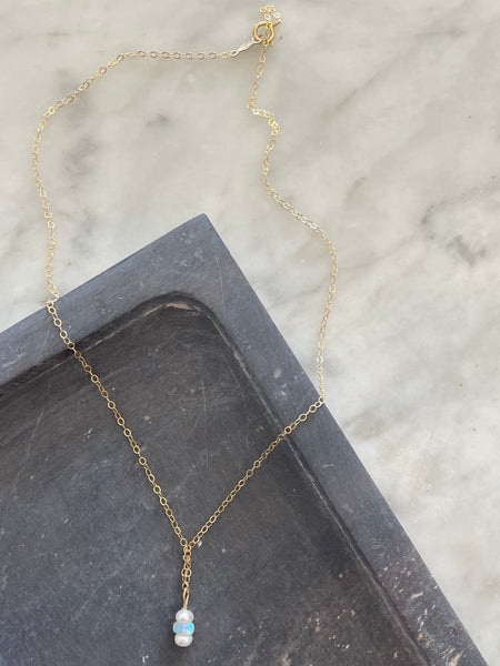 Pearl and Opal Necklace