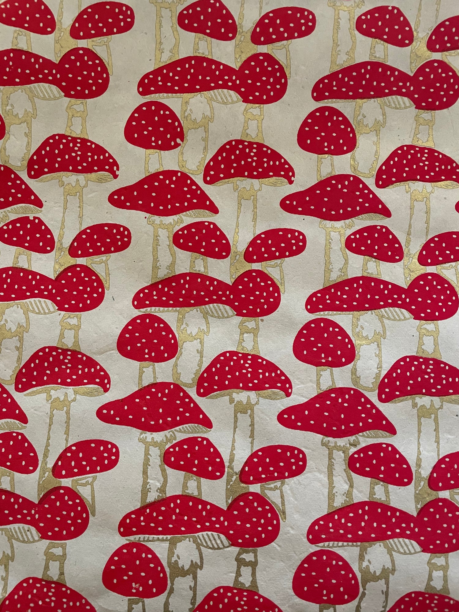 Handmade Paper - Mushrooms