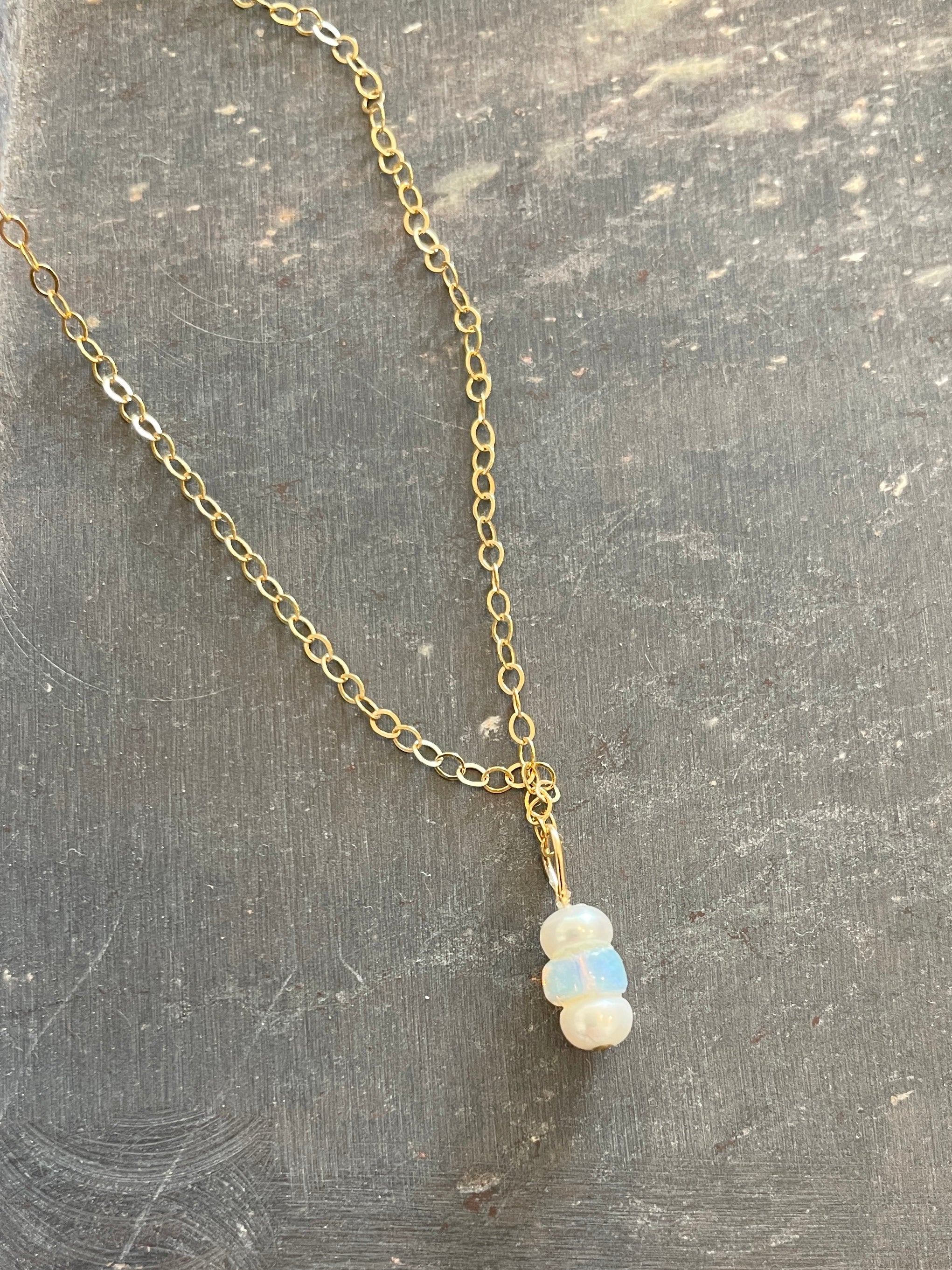 Pearl and Opal Necklace