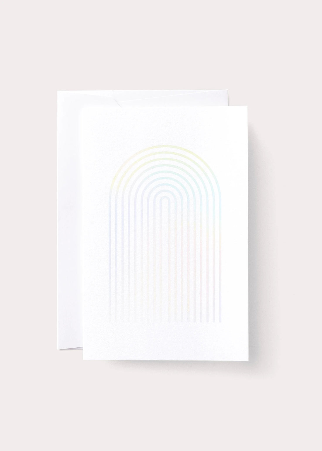 White Rainbow Card