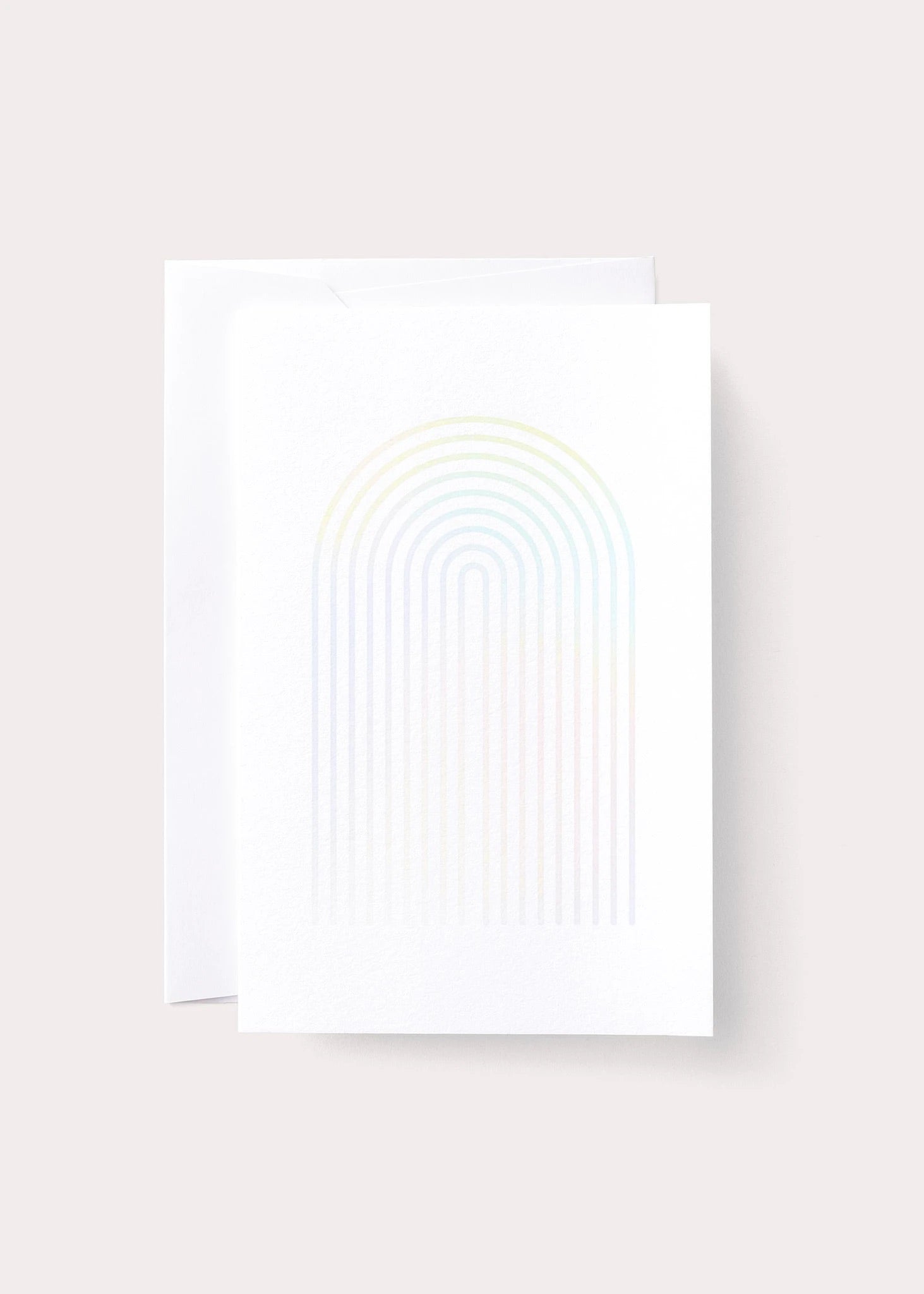 White Rainbow Card