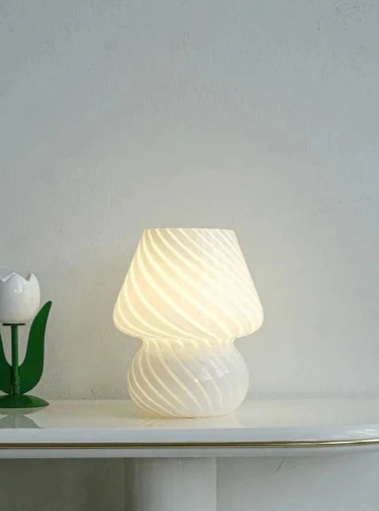 Mini Mushroom Lamp - White Swivel